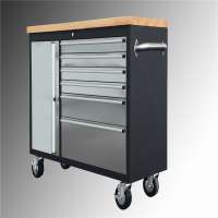 steel mechanic rolling tool box workshop garage metal tool cabinet