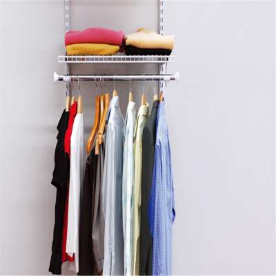 bedroom wardrobe clothing storage wrought iron clothes rack